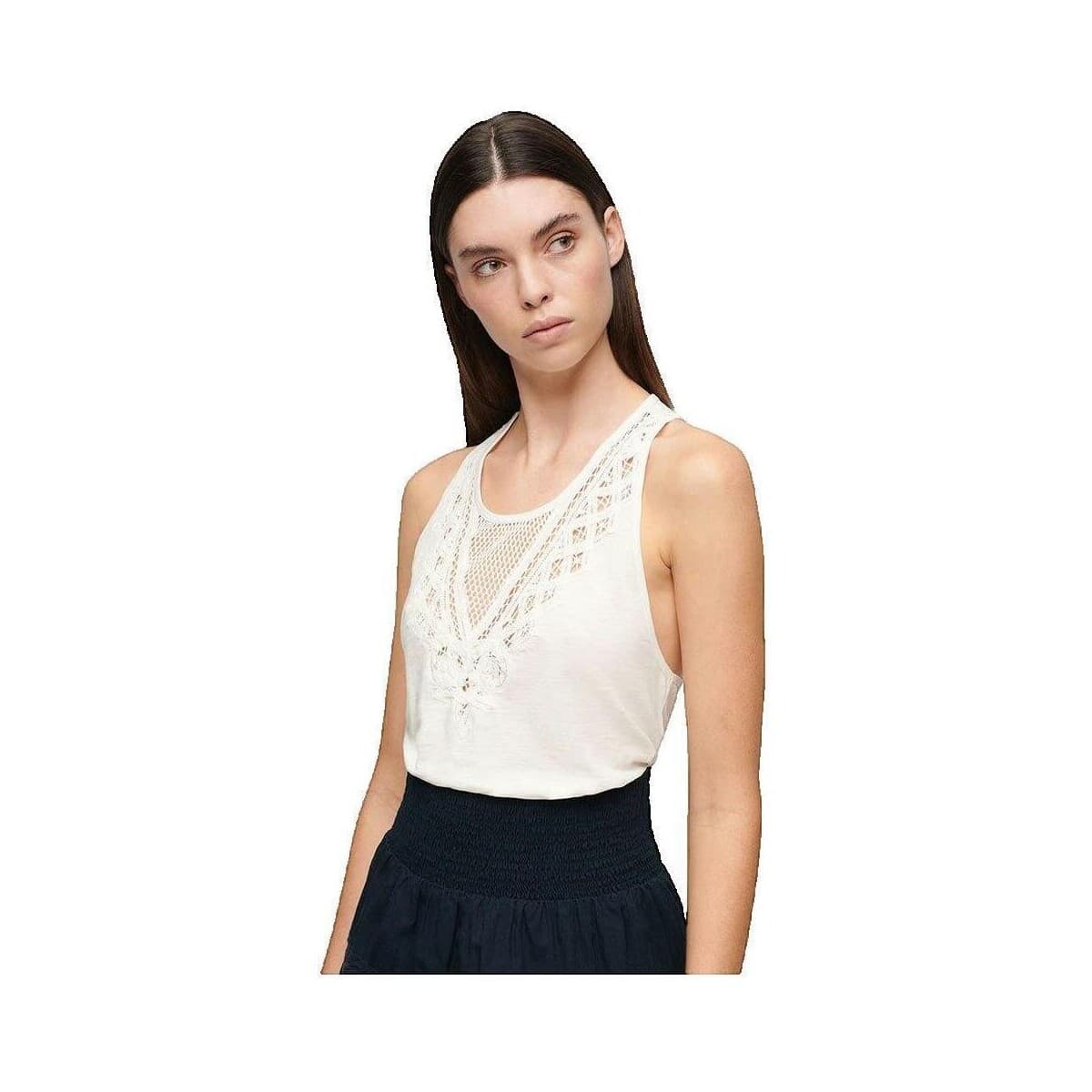 Women's T-Shirts Superdry Beige