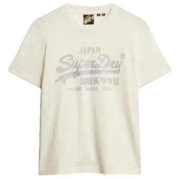 Women's T-Shirts Superdry Beige