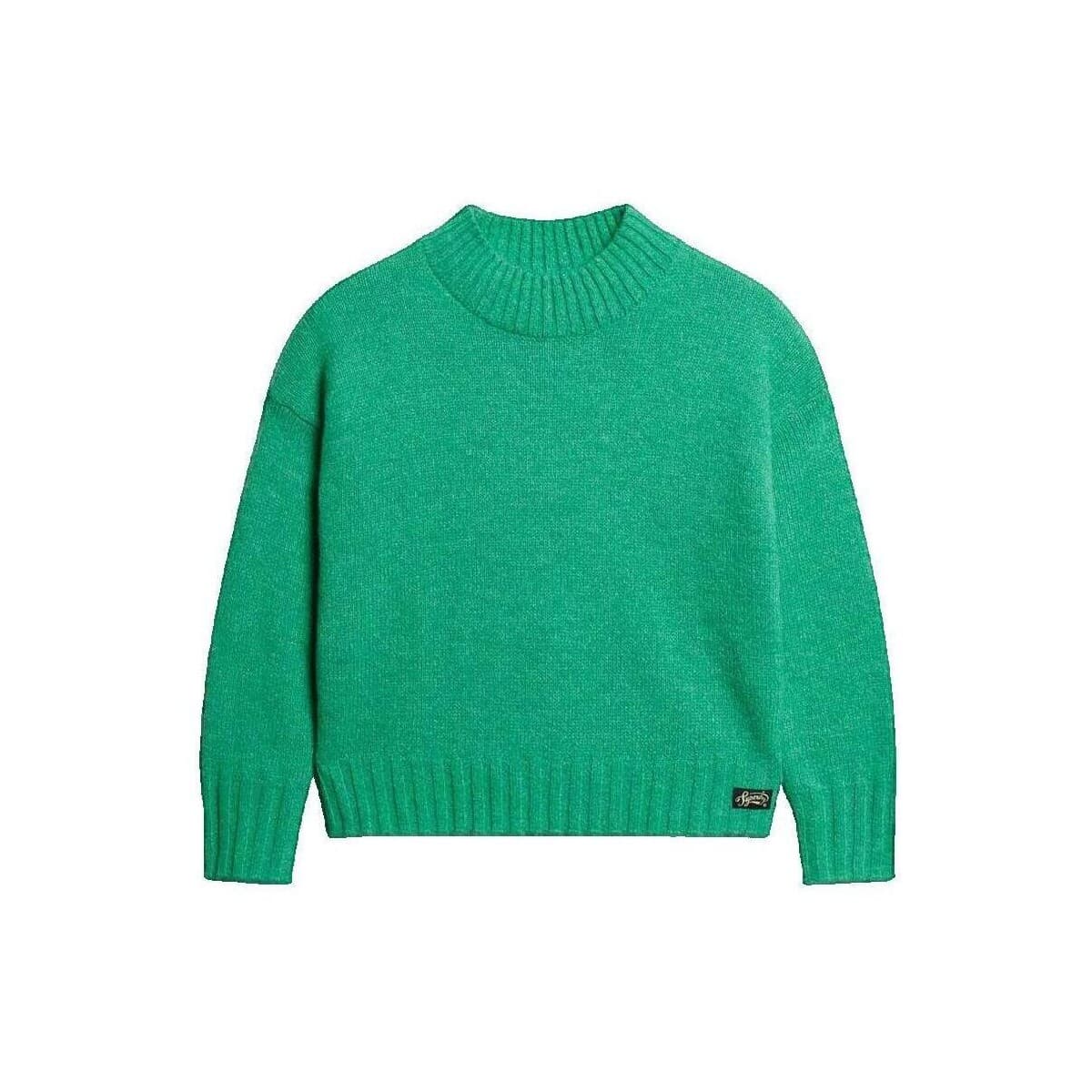 Πουλόβερ Superdry Pull Essential col roulé vert