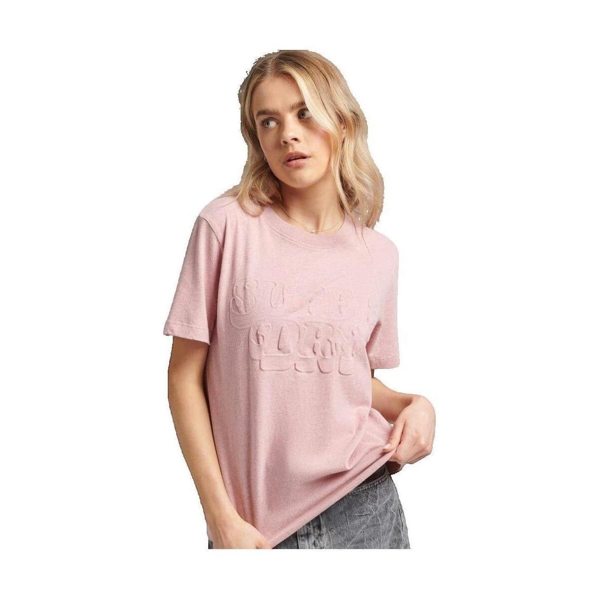 Women's T-Shirts Superdry Pink