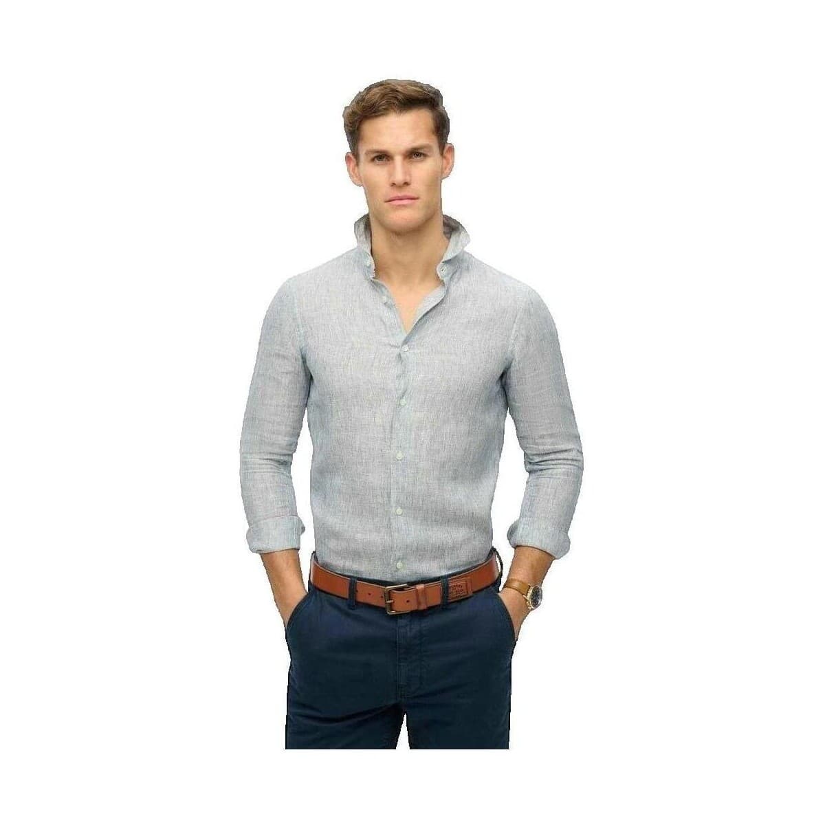 Men's Shirts Superdry Gray