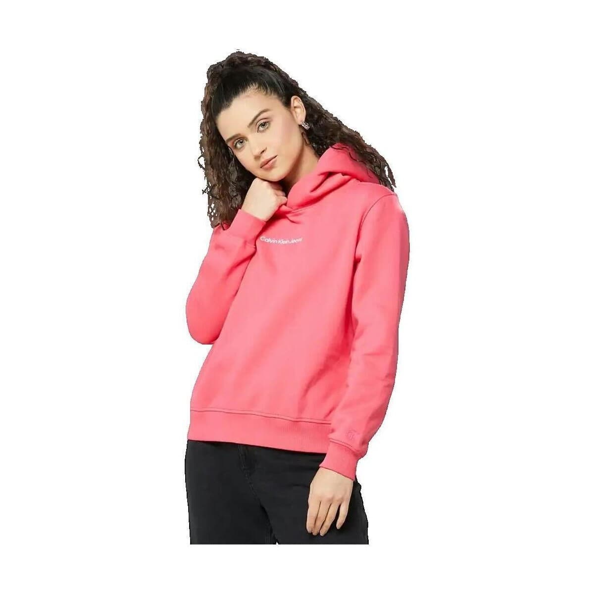 T-shirt με κουκούλα Calvin Klein Jeans Sweat à capuche Flash logo