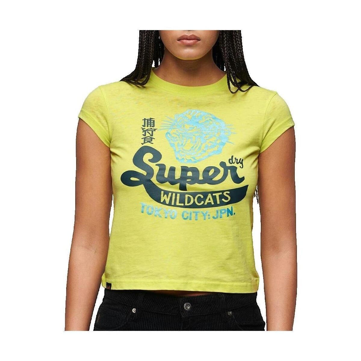 Women's T-Shirts Superdry Yellow