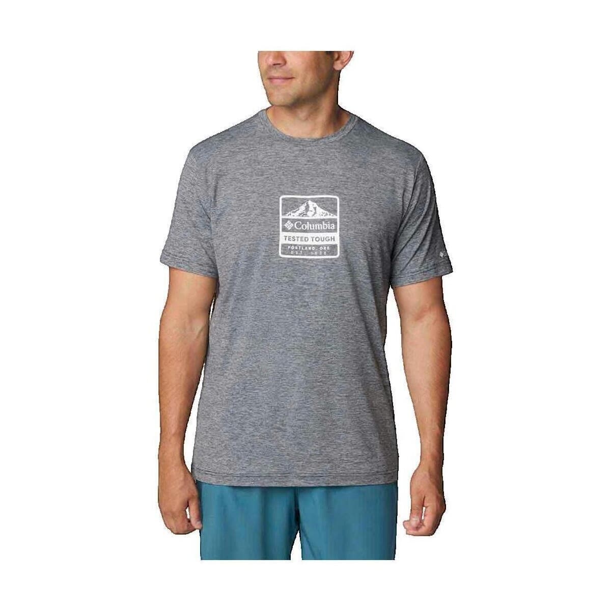 T-shirt με κοντά μανίκια Columbia T-shirt Kwick Hike gris