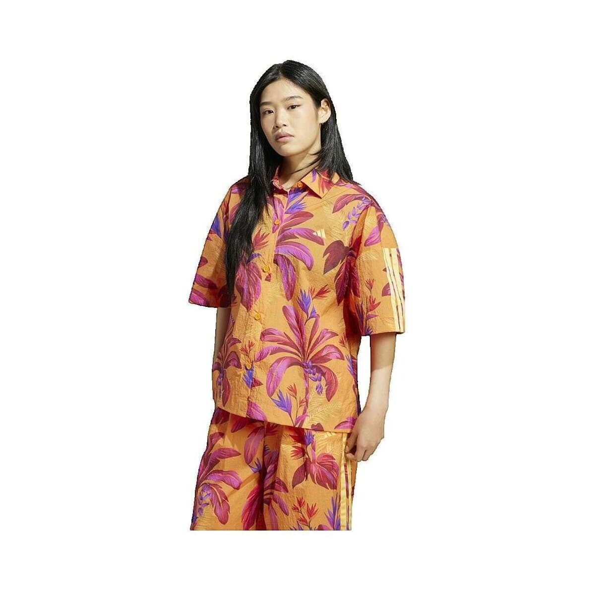 Πόλο με κοντά μανίκια adidas Polo manches courtes X Farm Premium orange