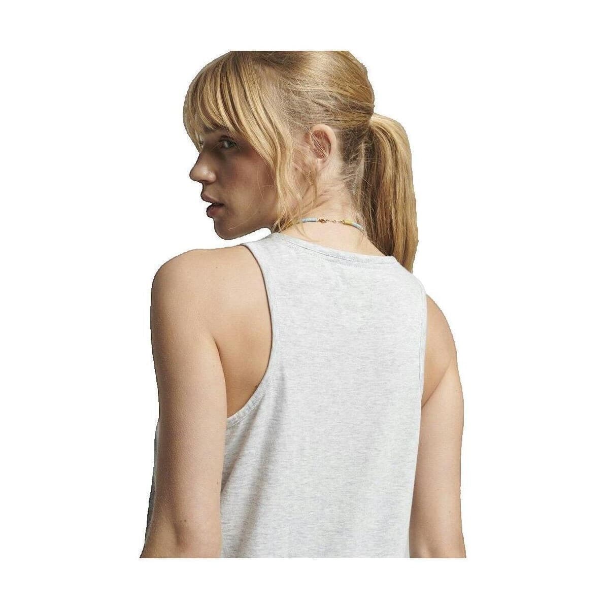 Women's Sleeveless Tops Superdry Gray
