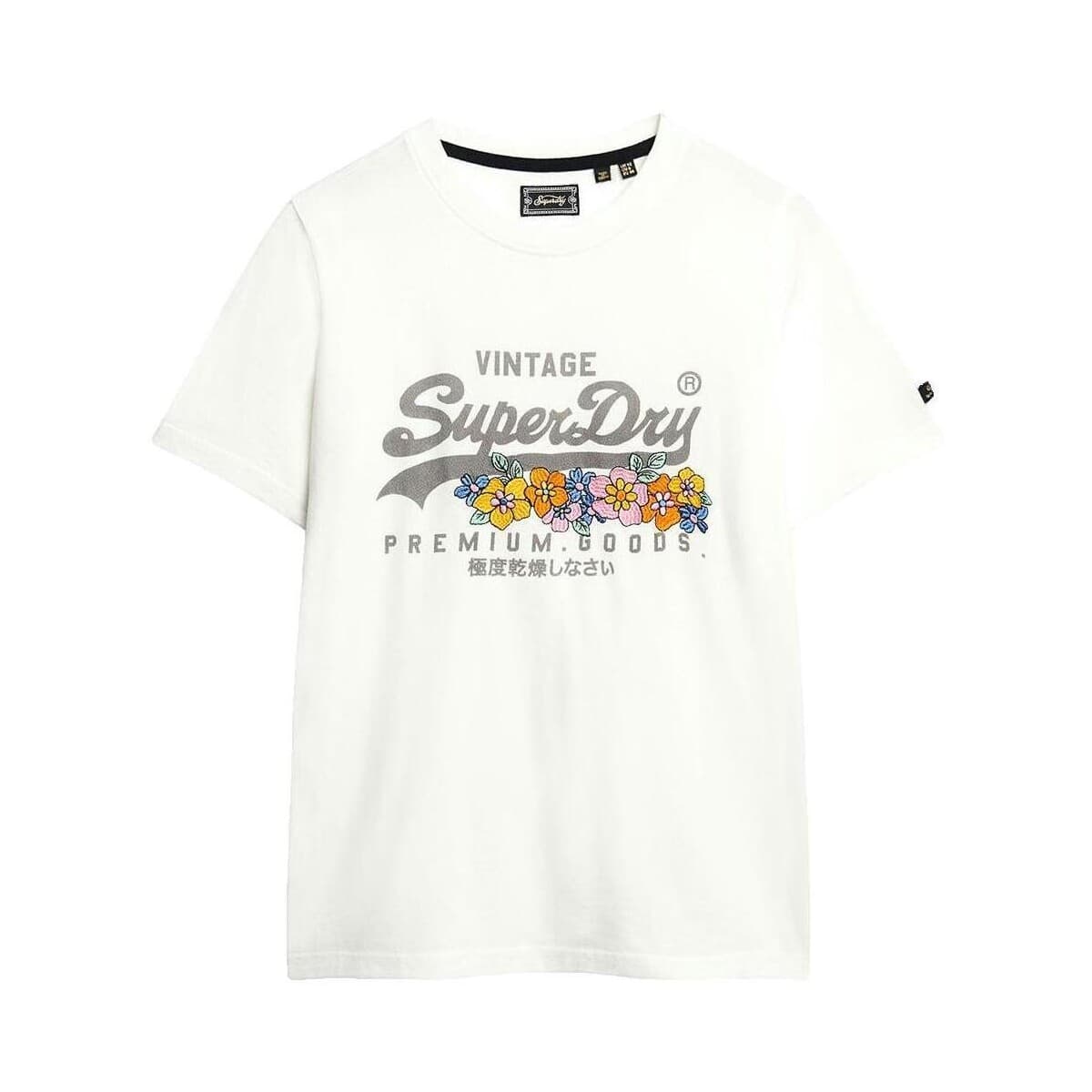 T-shirt με κοντά μανίκια Superdry T-shirt Vintage Logo Premium Floral