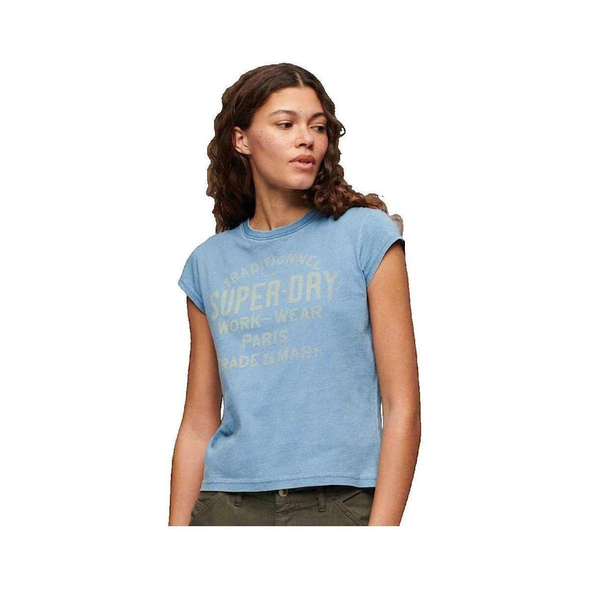 T-shirts & Polos Superdry T-shirt Workwear Indigo délavé