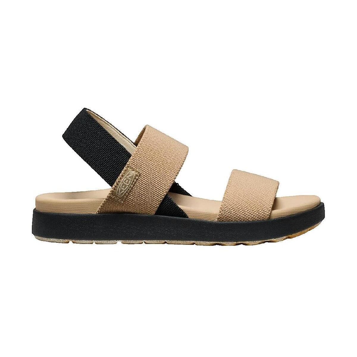Σανδάλια χωρίς τακούνι Keen Sandale Elle Luxe en cuir noir