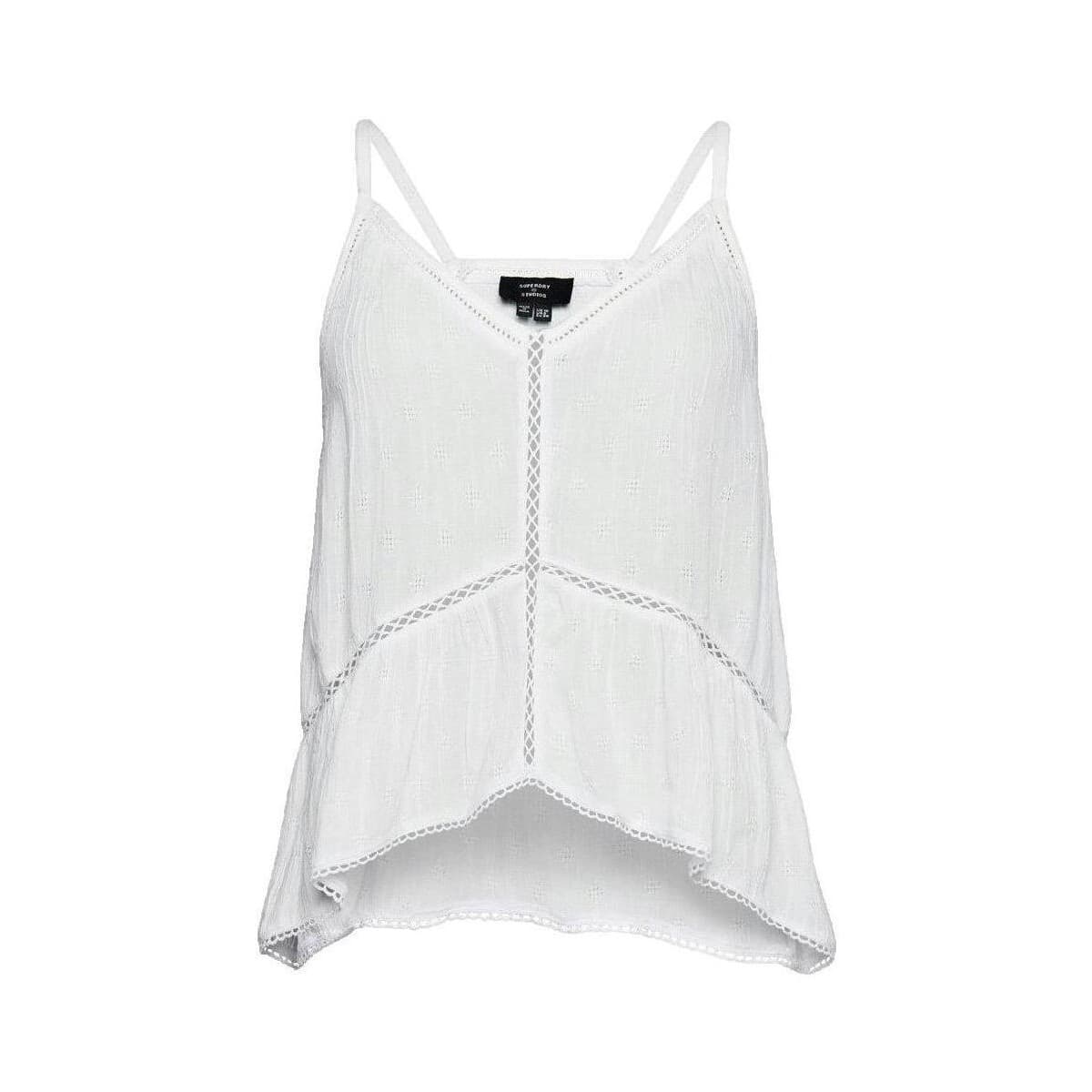 Women's Sleeveless Tops Superdry Beige