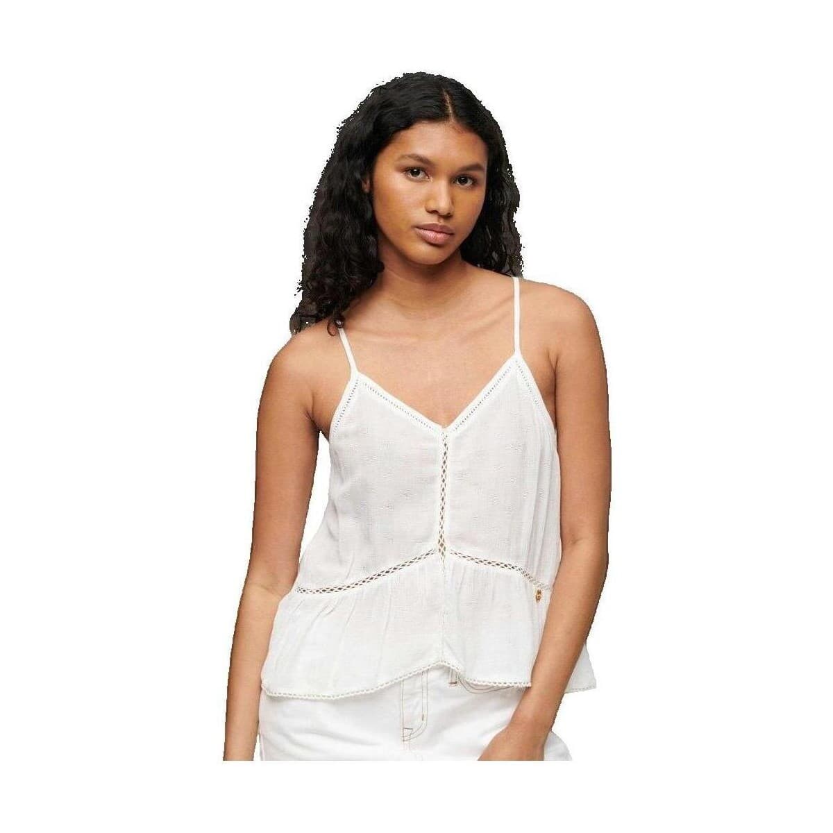 Women's Sleeveless Tops Superdry Beige