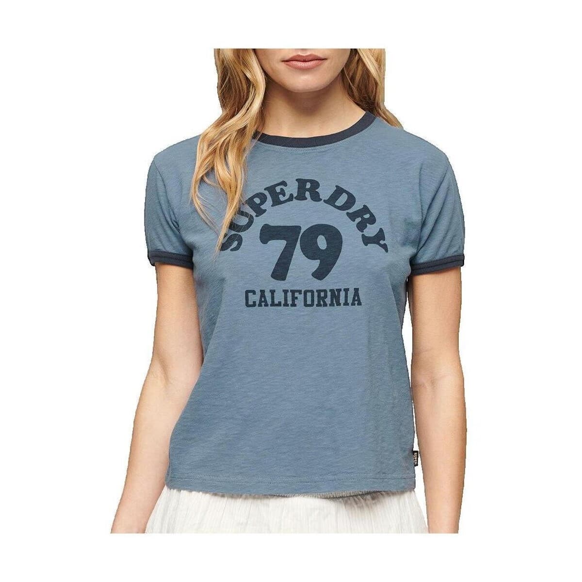 Women's T-Shirts Superdry Blue