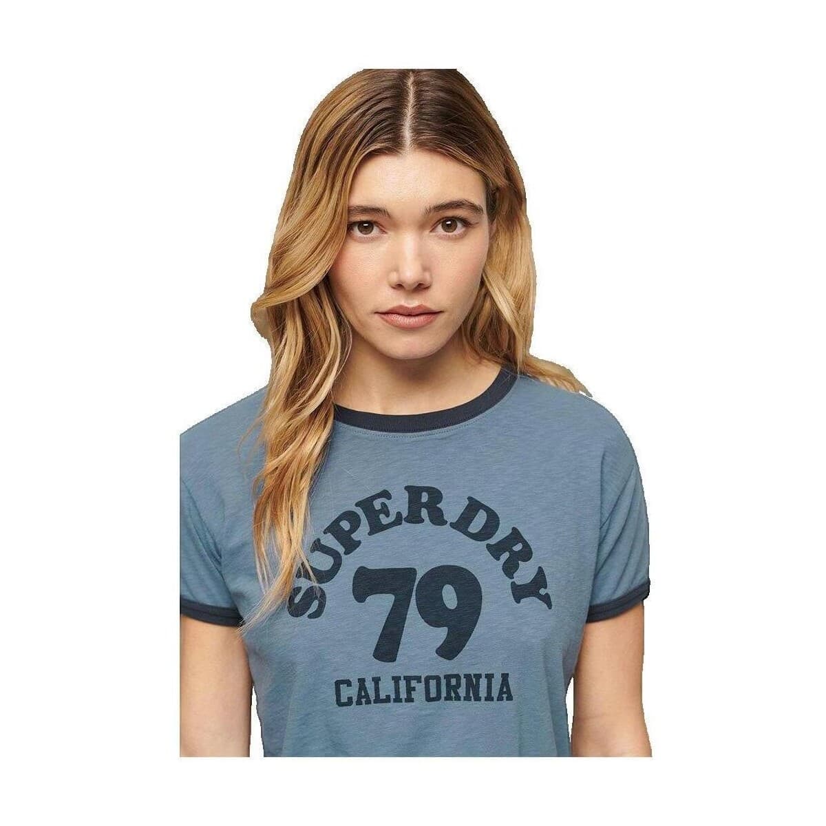 Women's T-Shirts Superdry Blue