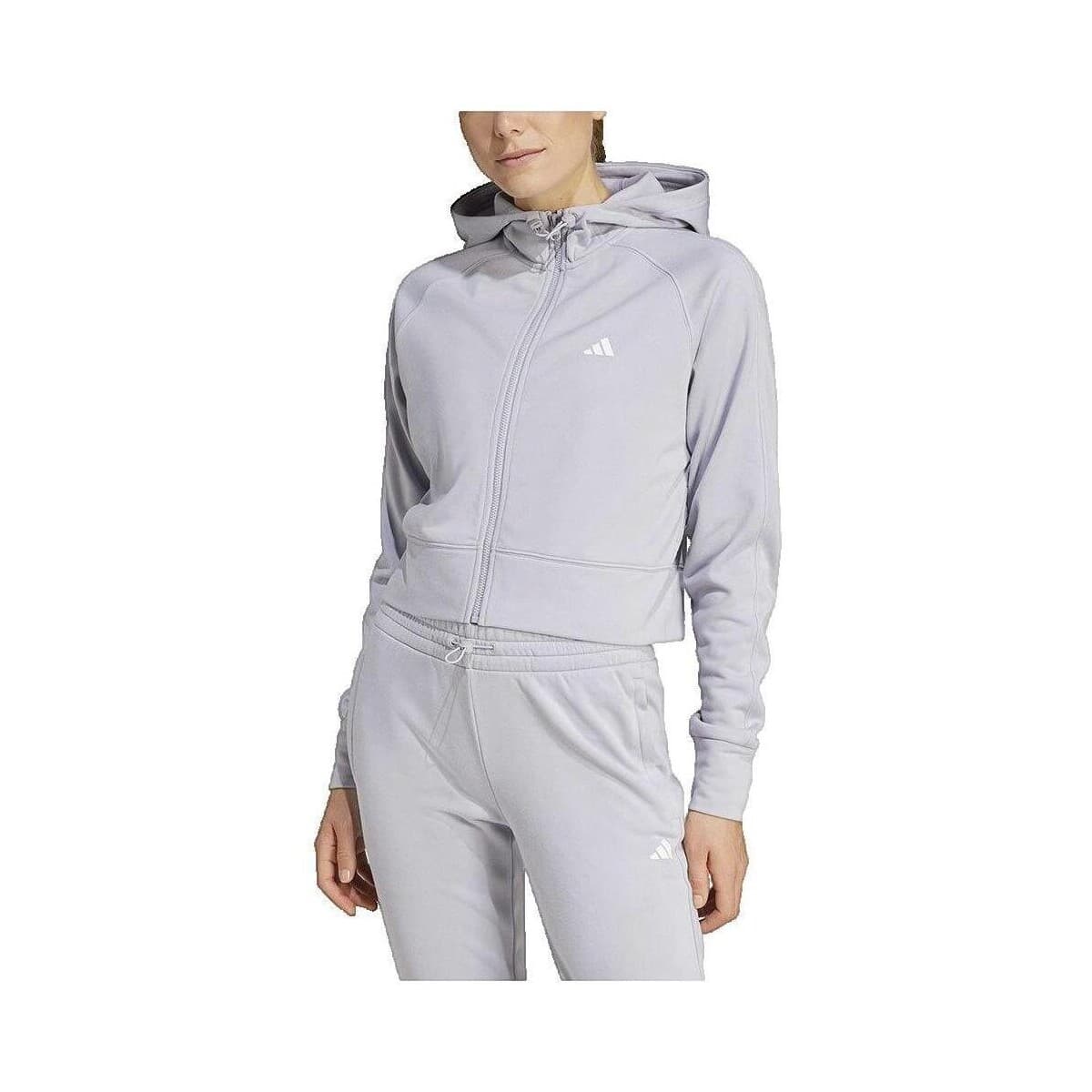 T-shirt με κουκούλα adidas Veste Aeroready Game And Go Fleece Tracksuit pour femme