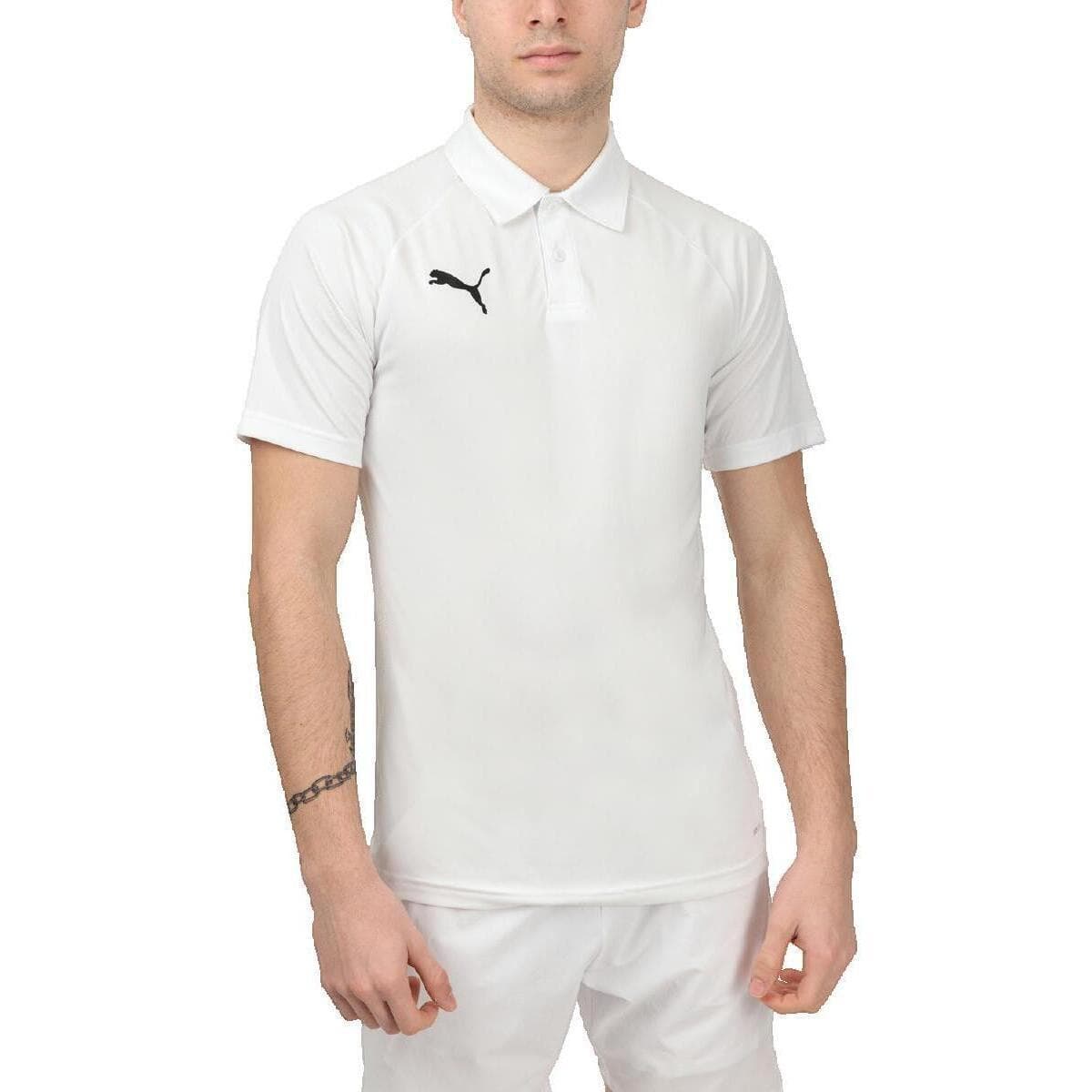 Πόλο με κοντά μανίκια Puma Polo manches courtes Teamliga blanc