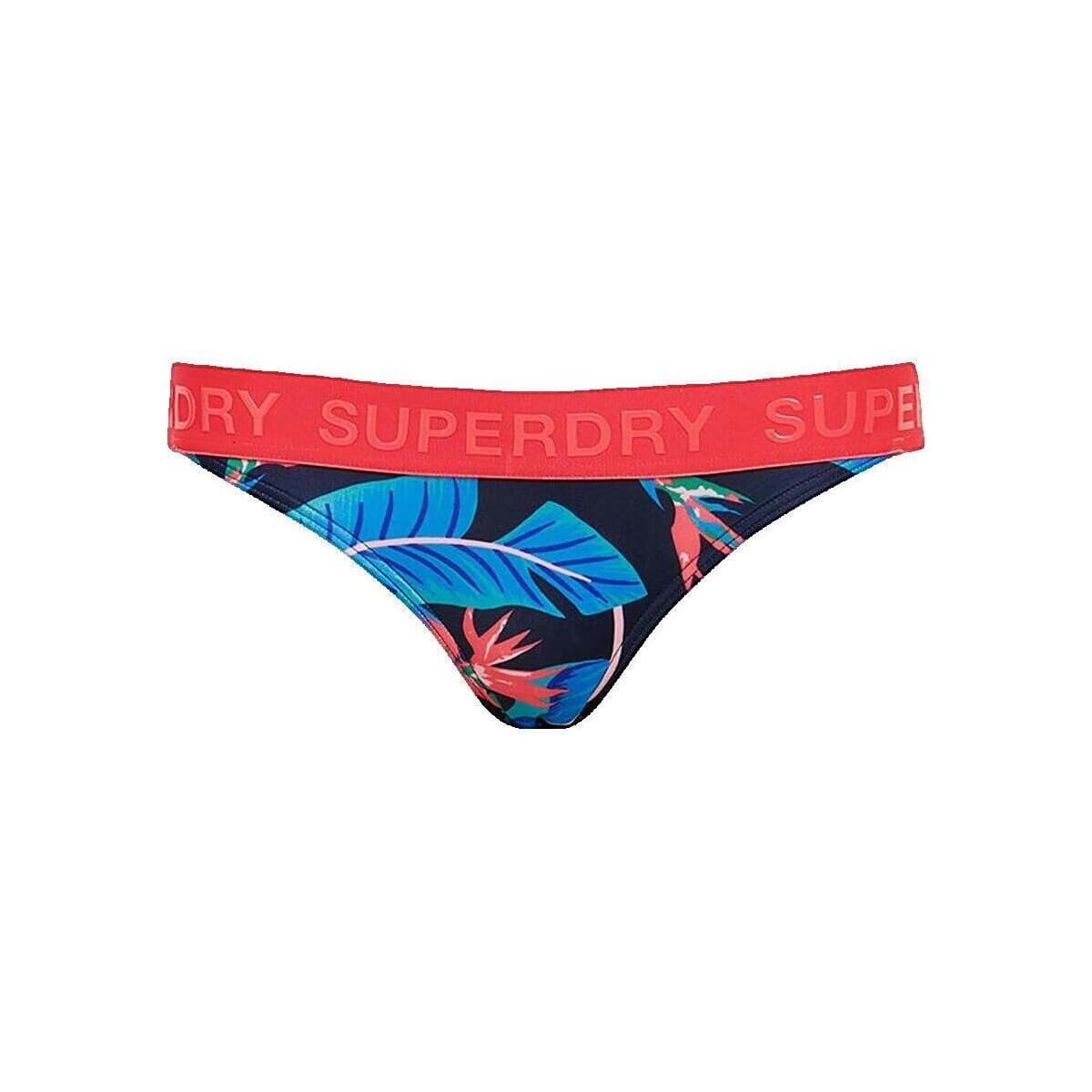 Μαγιό μόνο το πάνω ή κάτω μέρος Superdry Culotte de bikini logo classique bleu marine