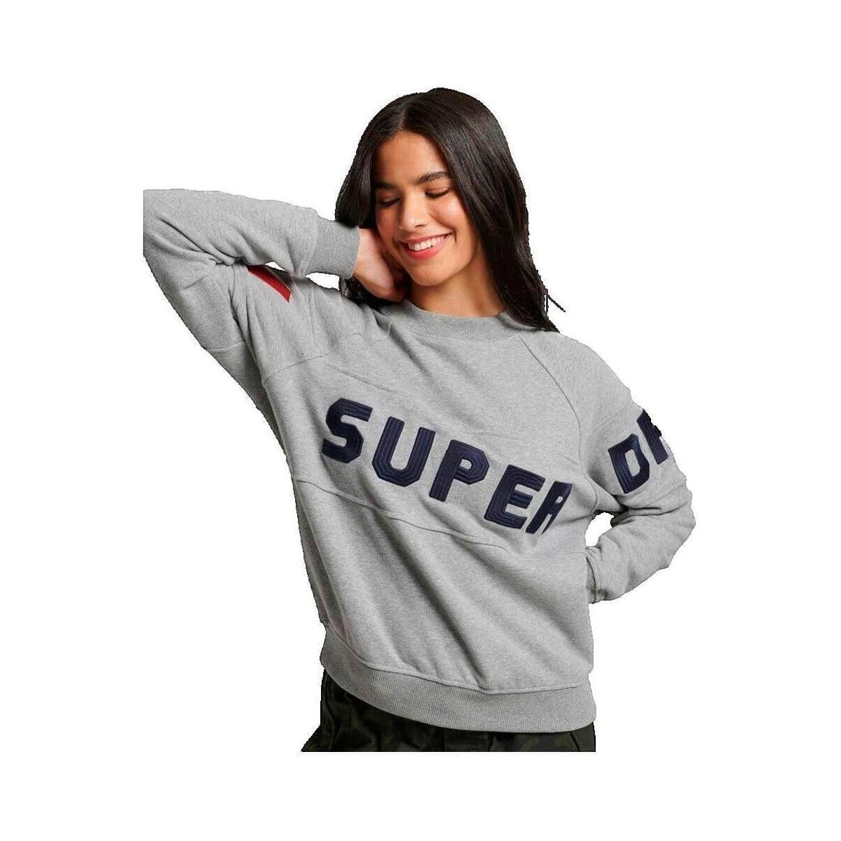 Αθλητικό T-shirt Superdry Sweatshirt Ski gris