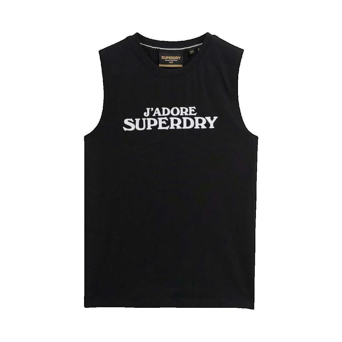 Women's Sleeveless Tops Superdry Black