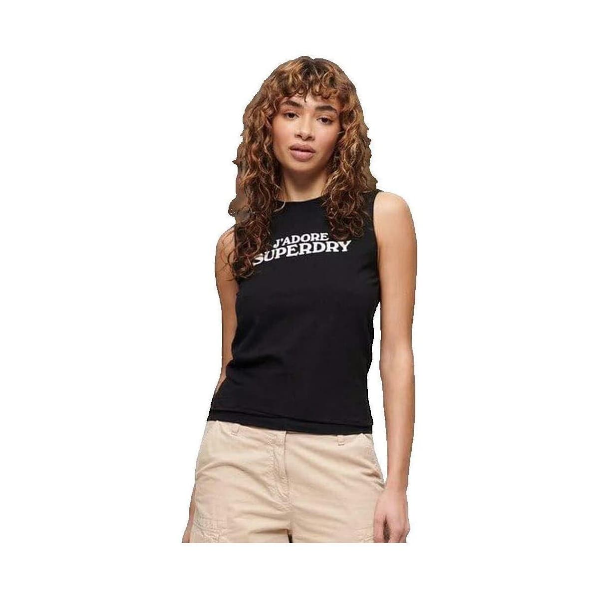 Women's Sleeveless Tops Superdry Black