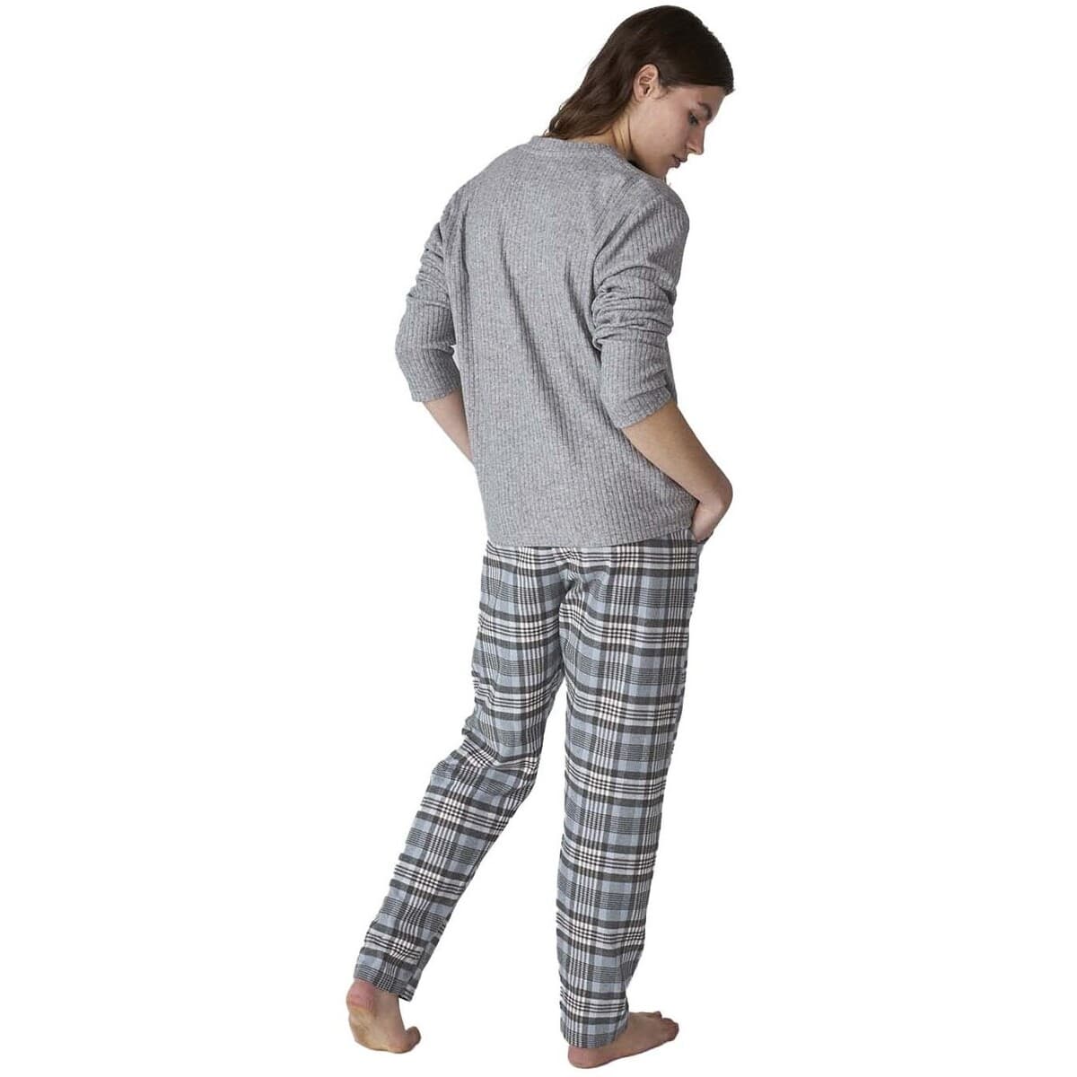 Women's Pajamas J&j Brothers Gray