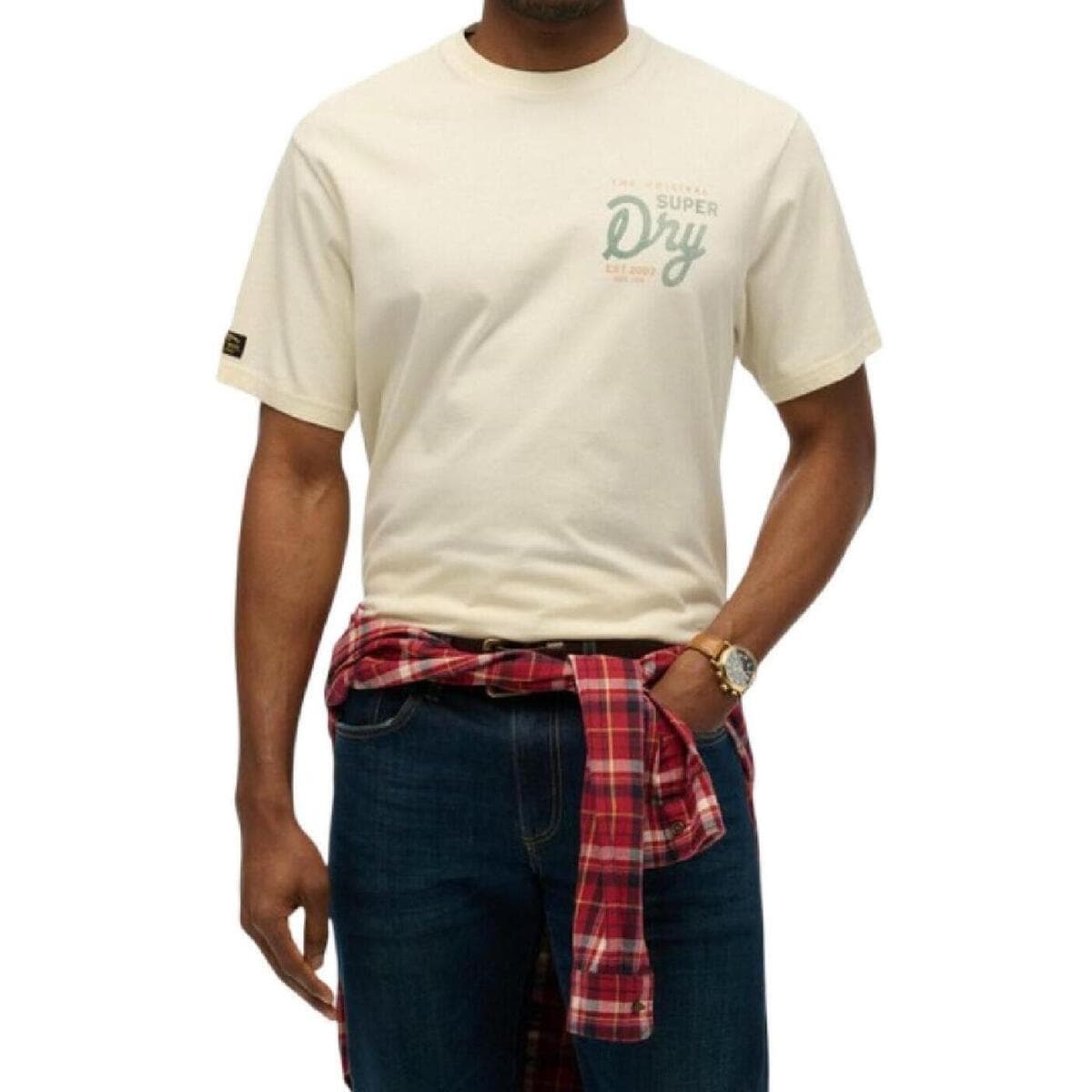 Men's T-Shirts Superdry Yellow