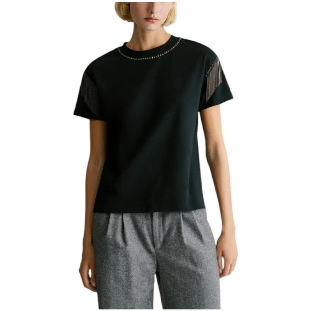 Women's T-Shirts Pepe Jeans Black
