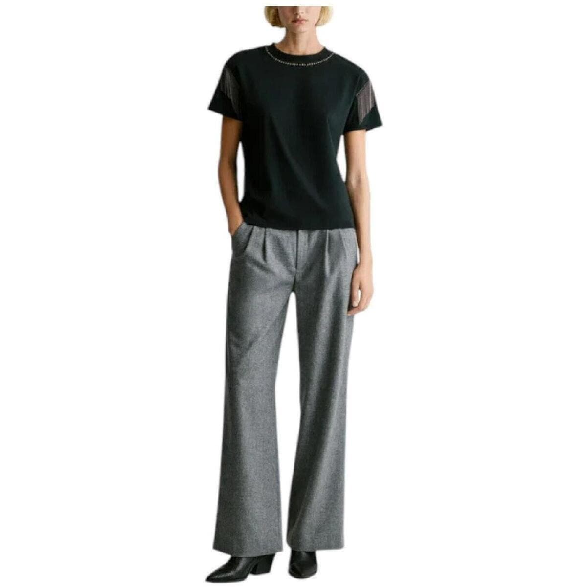 Women's T-Shirts Pepe Jeans Black