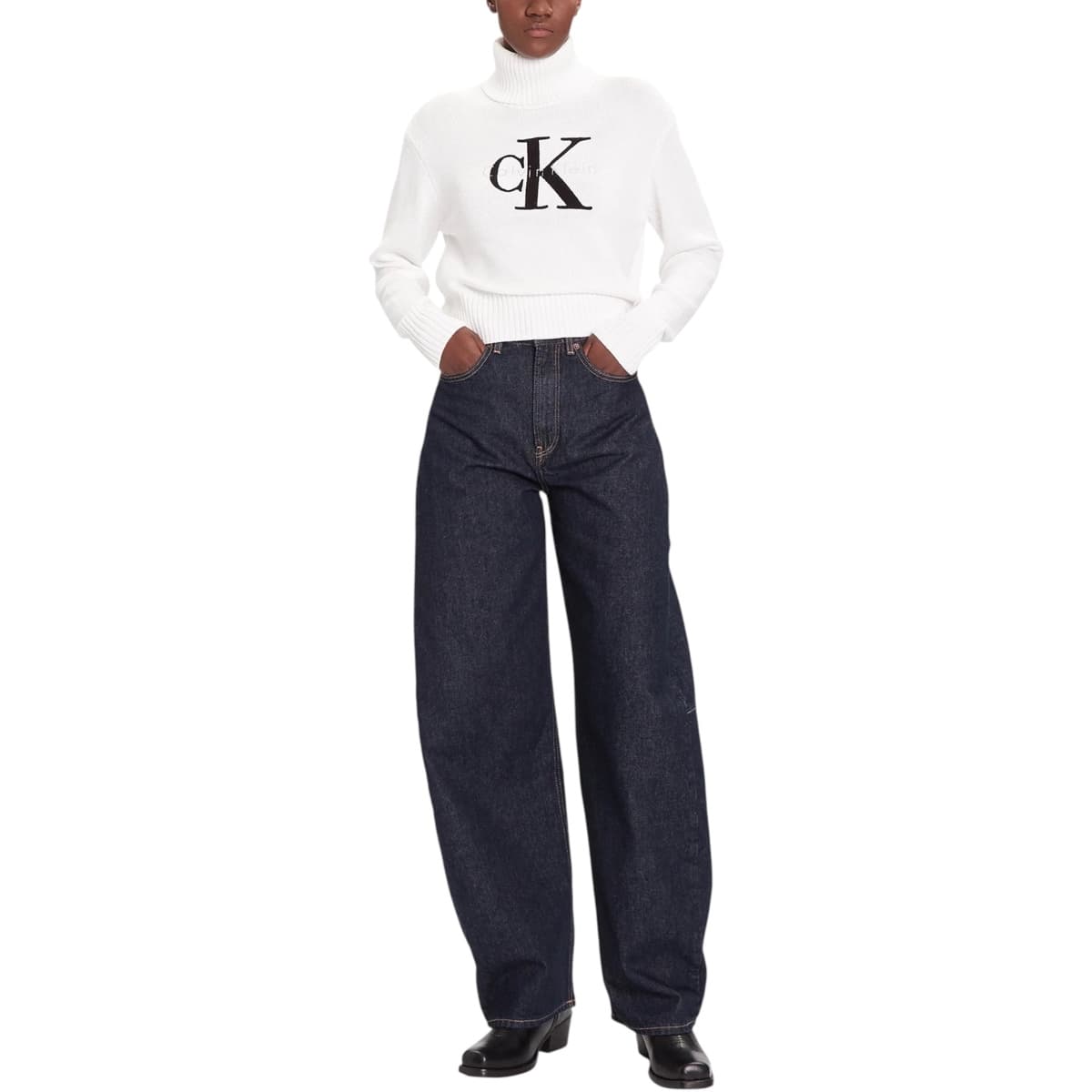 Women's Sweaters Calvin Klein White