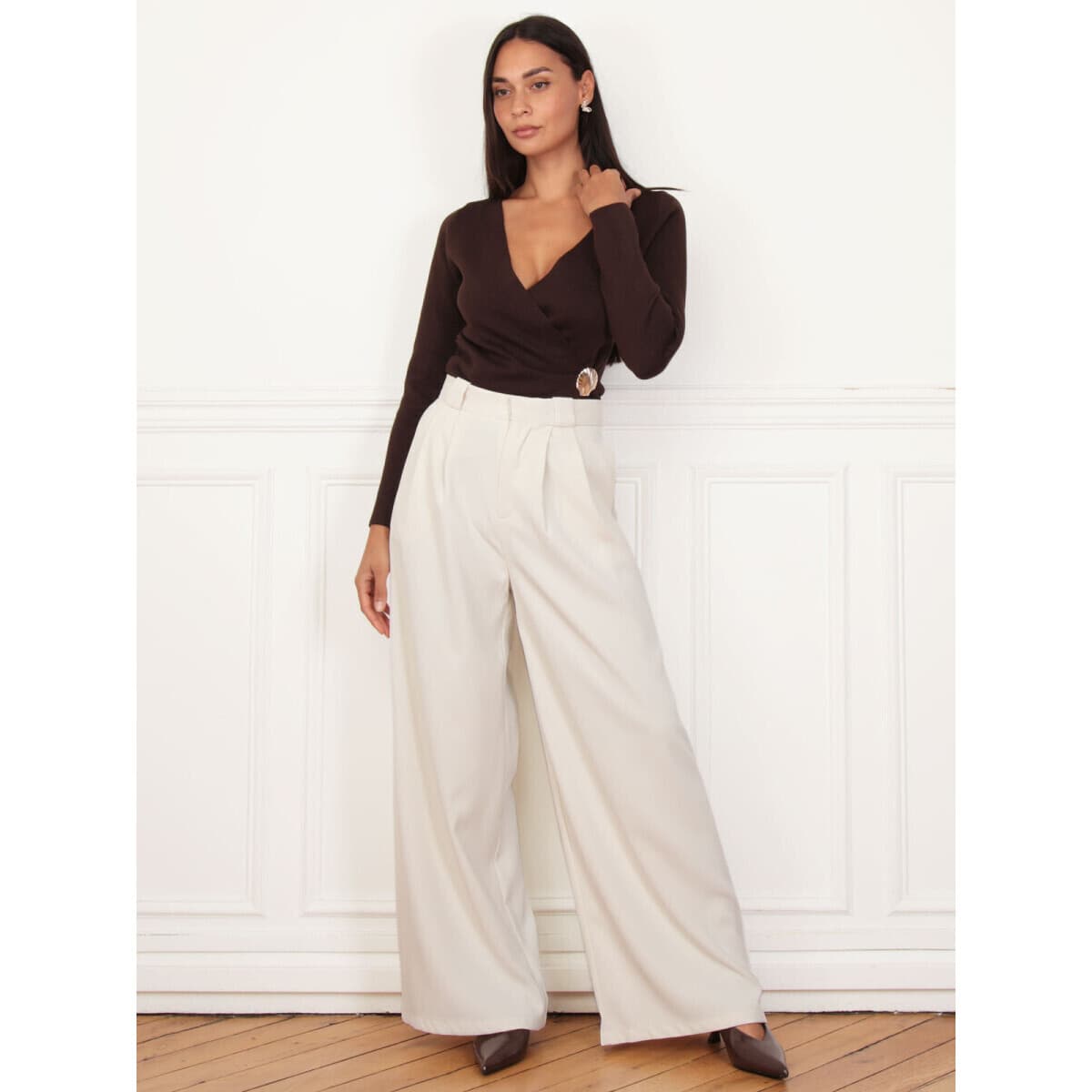 Women's Pants La Modeuse Beige