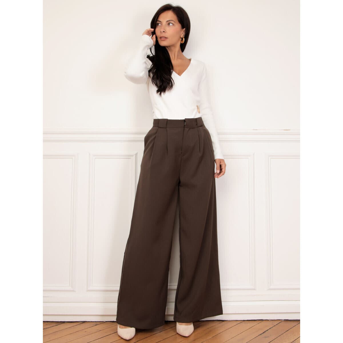 Women's Pants La Modeuse Brown