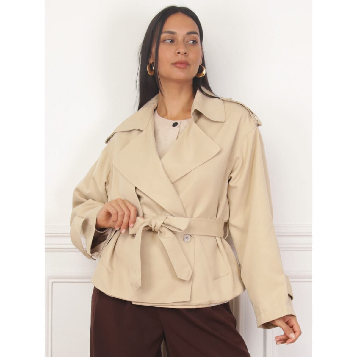 Women's Coats La Modeuse Beige