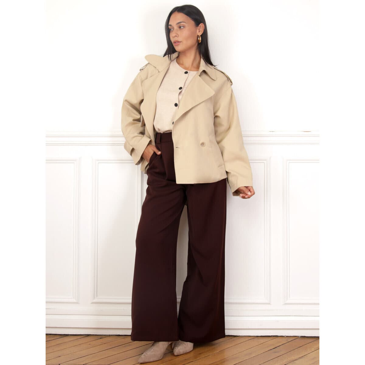 Women's Coats La Modeuse Beige