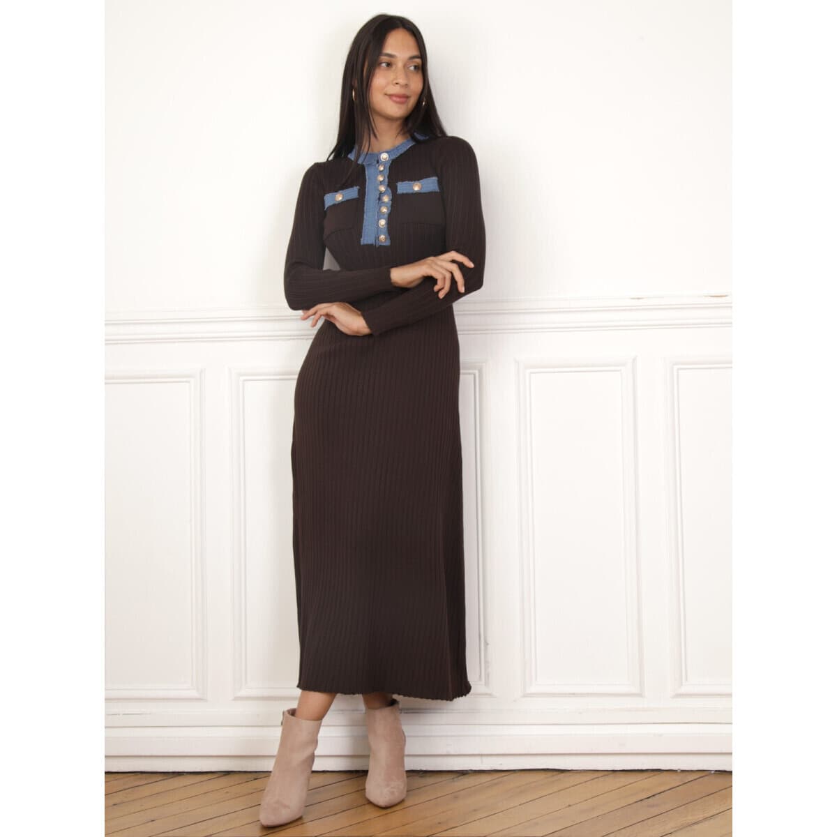 Women's Dresses La Modeuse Brown