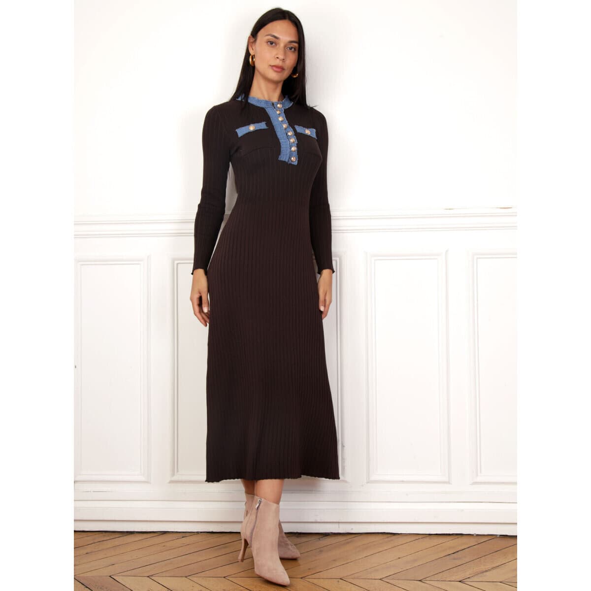 Women's Dresses La Modeuse Brown