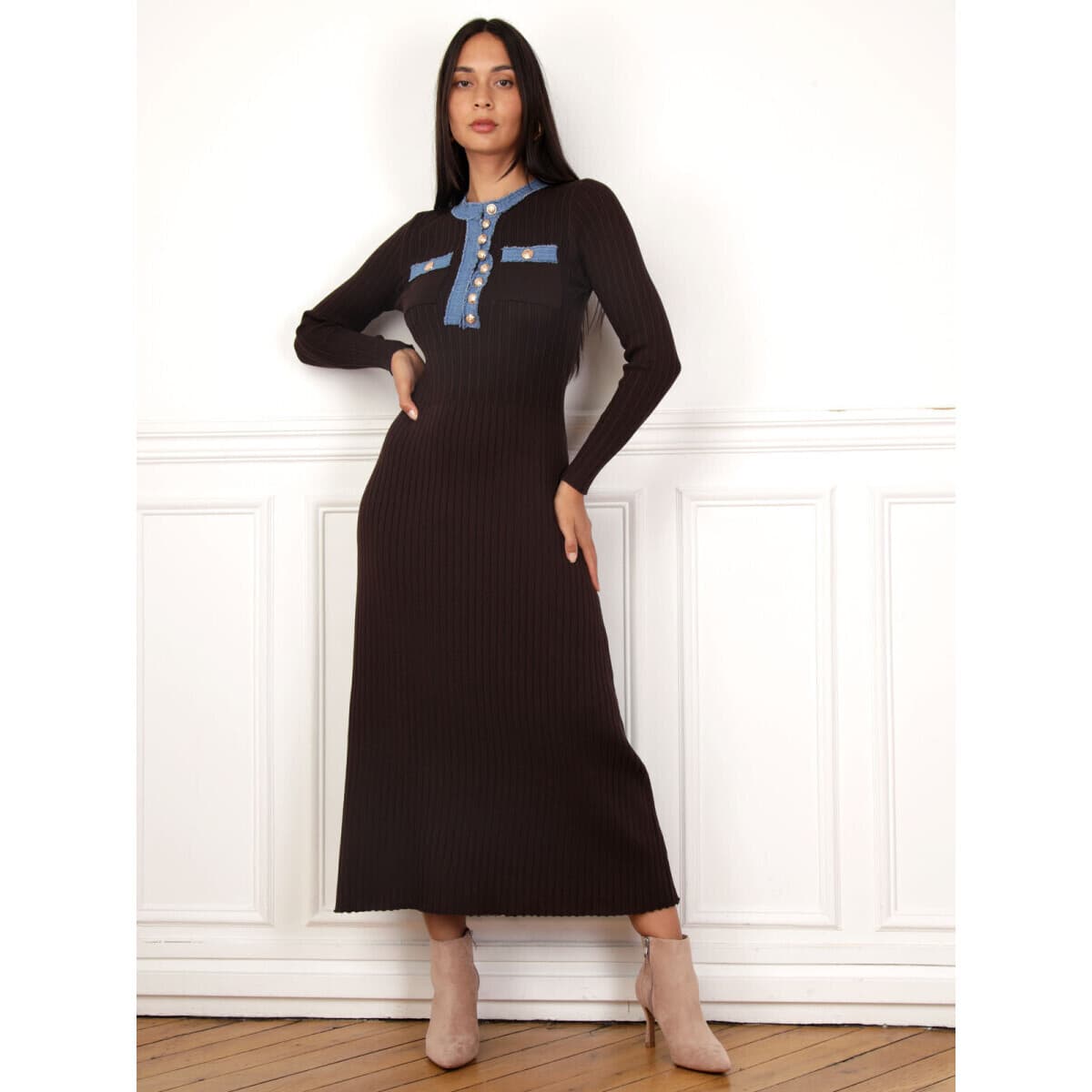 Women's Dresses La Modeuse Brown