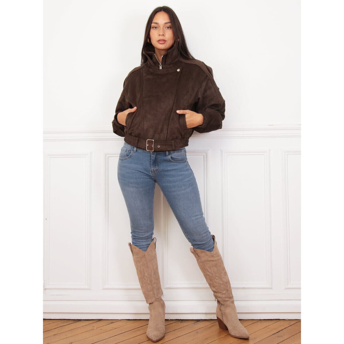 Women's Jackets La Modeuse Brown