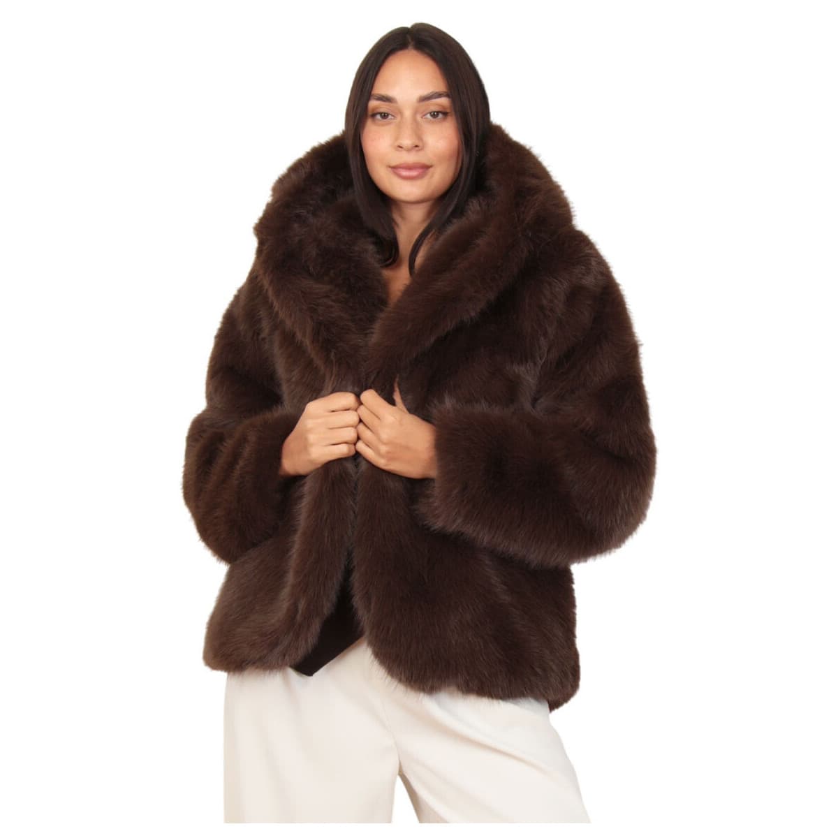 Women's Coats La Modeuse Brown