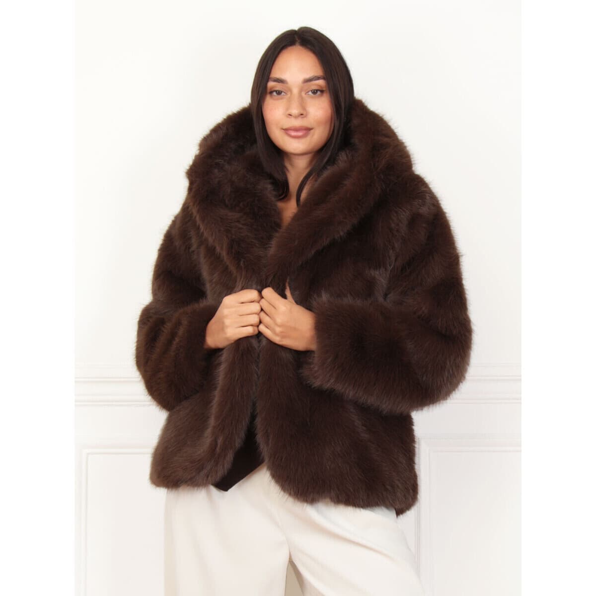 Women's Coats La Modeuse Brown