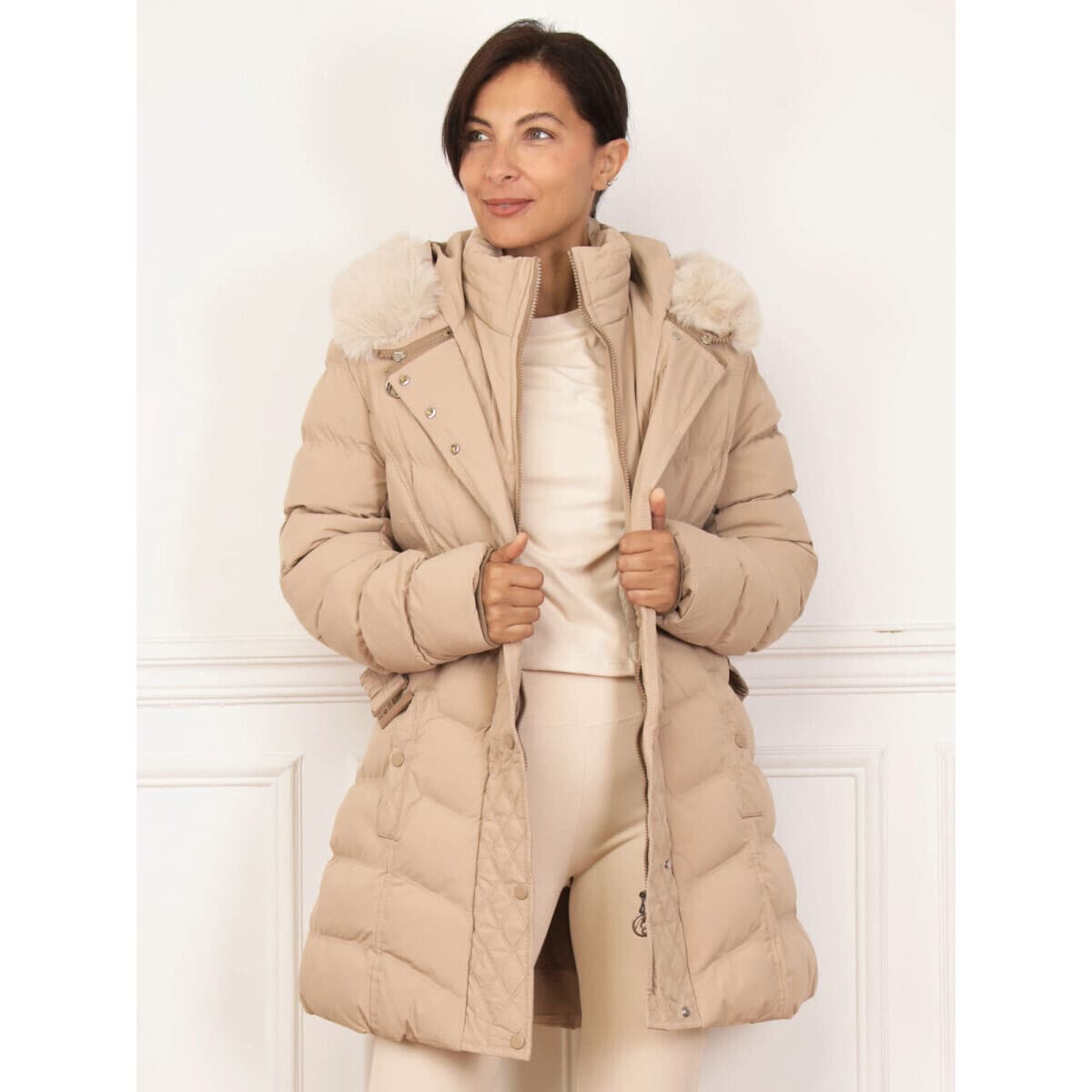 Women's Coats La Modeuse Beige