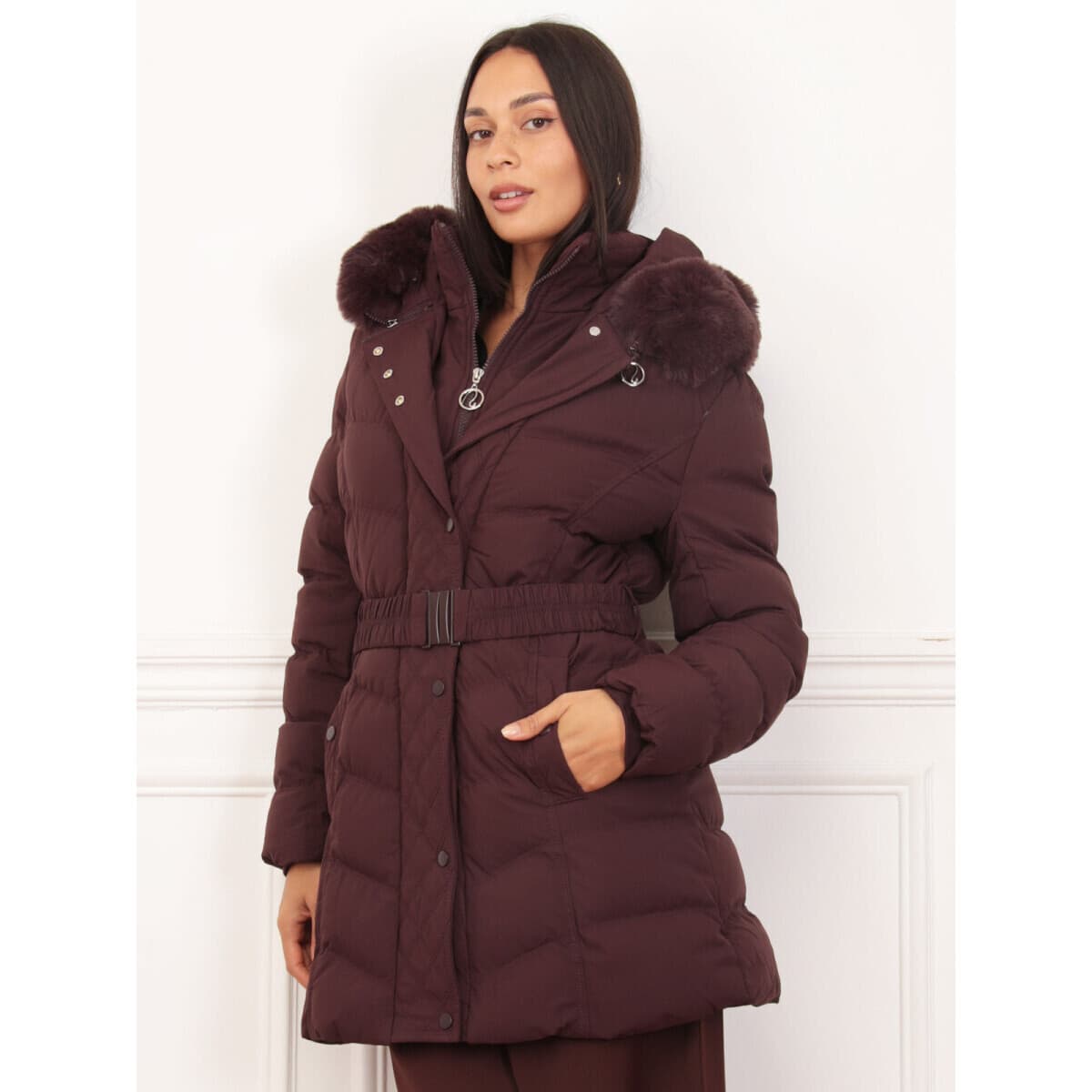 Women's Coats La Modeuse Bordeaux