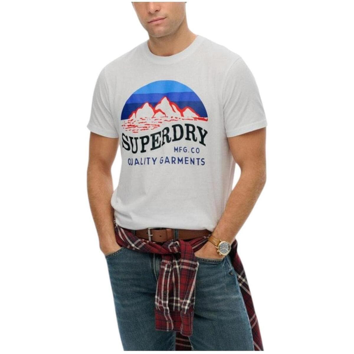 Men's T-Shirts Superdry White