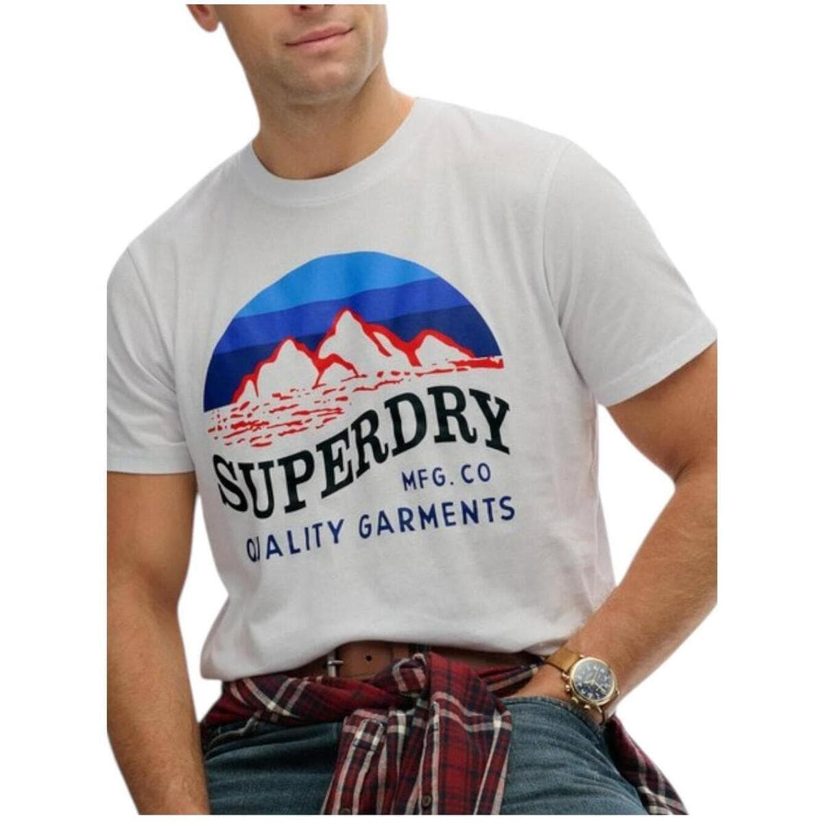 Men's T-Shirts Superdry White