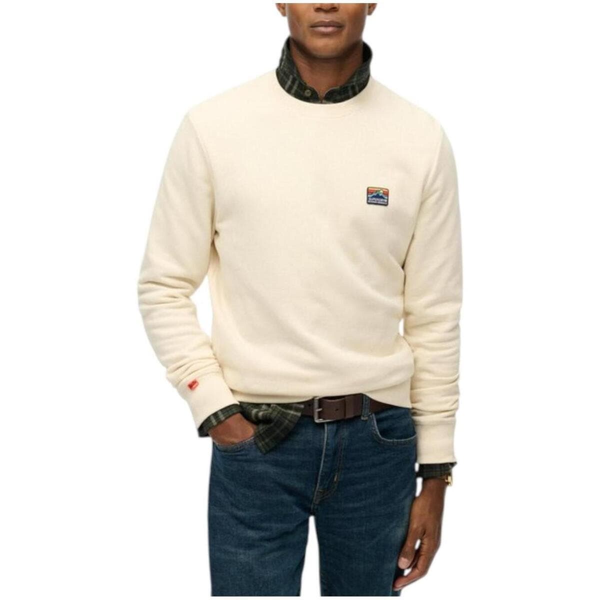 Men's Sports T-Shirts Superdry Beige