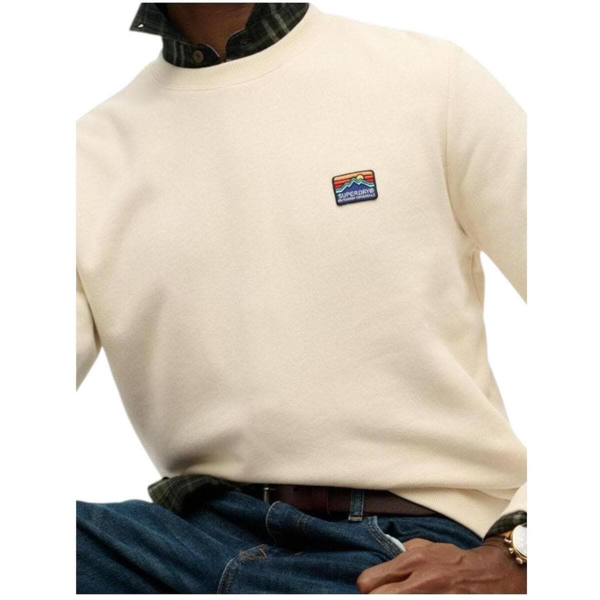 Men's Sports T-Shirts Superdry Beige