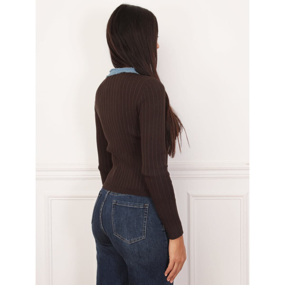 Women's Sweaters La Modeuse Brown