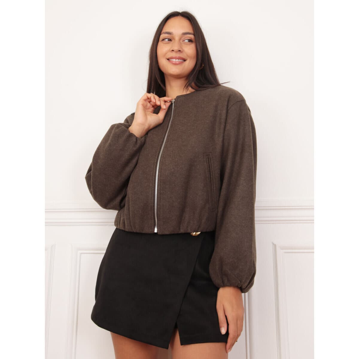 Women's Sweatshirts La Modeuse Brown