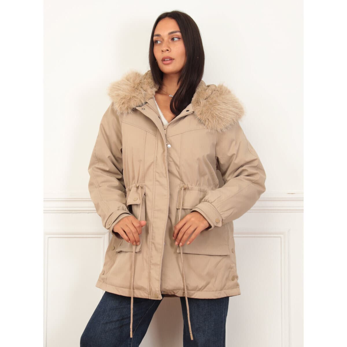 Women's Coats La Modeuse Beige