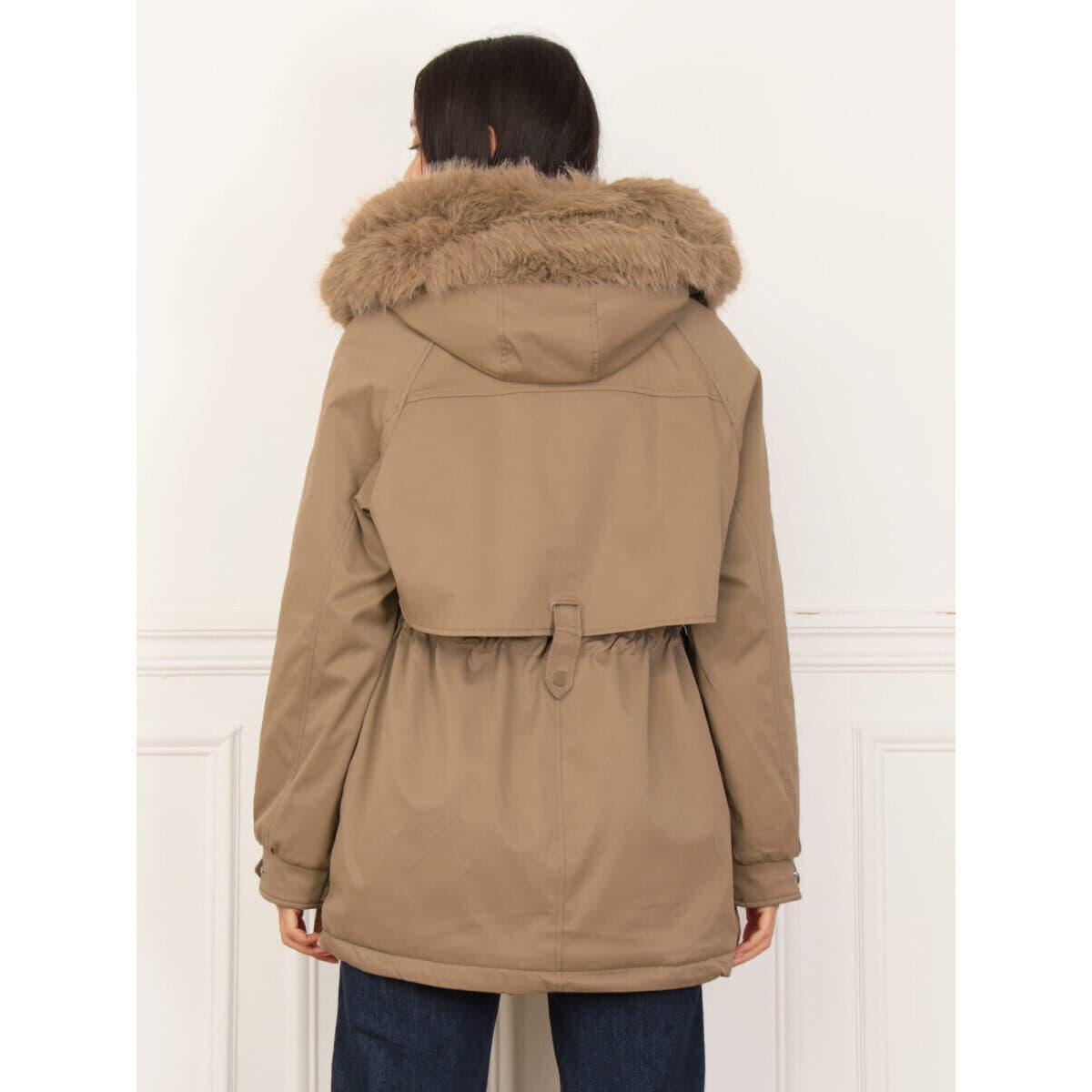 Women's Parkas La Modeuse Beige