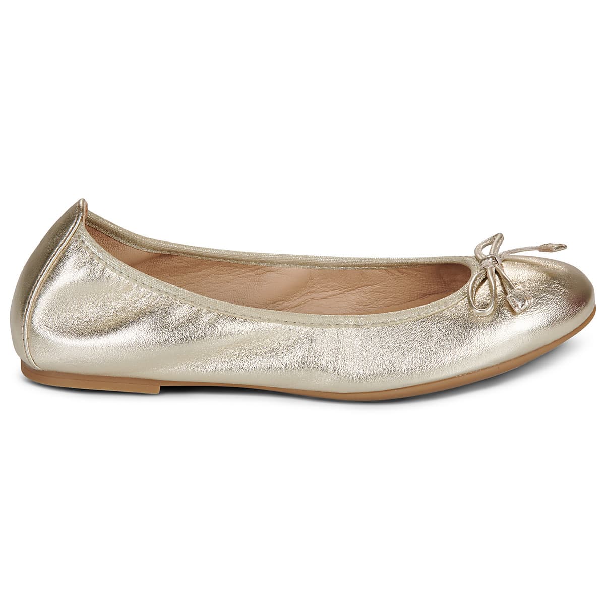 Women's Ballet Flats Unisa Gold