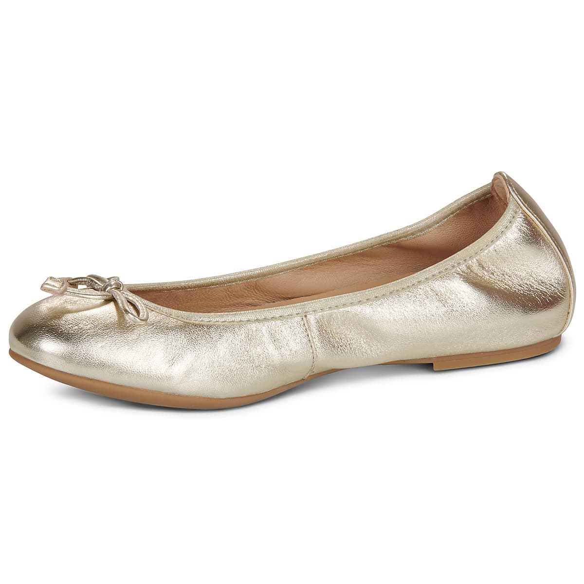 Women's Ballet Flats Unisa Gold